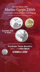Shop the 2025 USMC 250th Anniversary Commemorative Coin Program, celebrating 250 years of military excellence. | United States Mint | Facebook