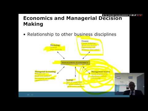 Managerial Economics, Chapter 1, Introduction to decision making concepts and terms.