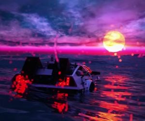 Delorean Live Wallpaper