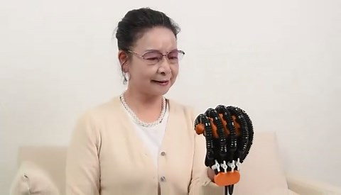 Robotic Rehabilitation Gloves, Finger and Hand Function Rehabilitation Robot Gloves, Hand Strengthener Stroke Recovery Equipment with Mirror Glove, Left Hand, S