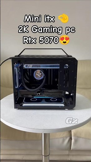 Tiny 🤏 Mini ITX (Micro ATX) 2K 1440p Gaming PC Build🔥 RTX 5070 #pcbuild #miniitx #pc