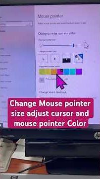 How to change mouse pointer size and mouse pointer color on Windows 10/11/7#shorts #youtube