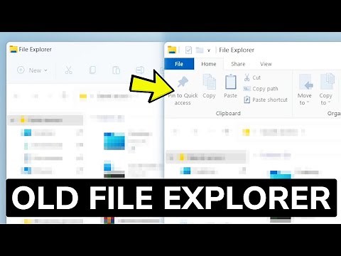 How to Restore Old File Explorer in Windows 11