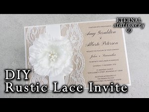 How to make a rustic wedding invitation | DIY invitations