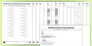 Learning From Home - Year 5 Fractions Worksheets Pack
