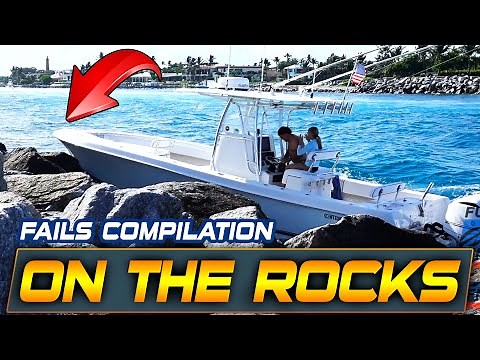 BOAT CRASHES INTO ROCKS AT JUPITER INLET !! FULL SEND ZONE