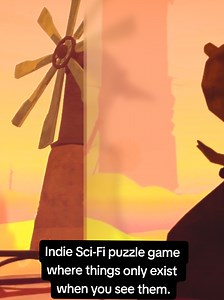 Indie Sci-Fi puzzle adventure game, Object Impermanence, where things only exist if you can see them. #gaming #tiktokgaming #videogames #indiegames #puzzlegame