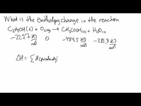 [Example] How to Calculate Enthalpy Change of a Reaction.