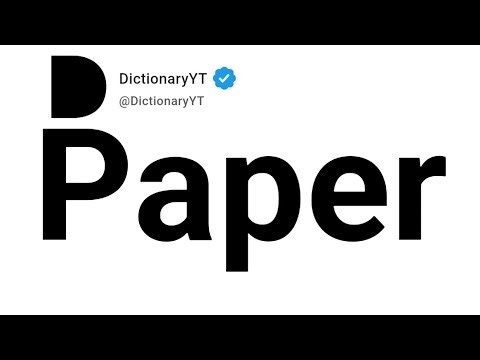 Paper Antonyms | Opposite Words