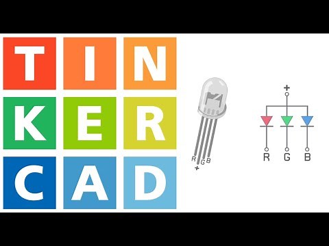 LED RGB com tinkercad