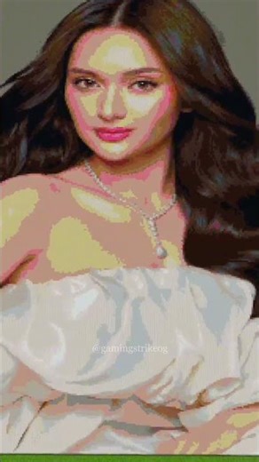 Miss International Ahtisa Manalo Minecraft Pixel Art 👑 | Build Showcase #shorts