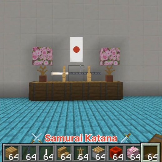 ⚔️ Minecraft Katana Build 🗡️ | Epic Samurai Sword Decoration & Weapon Display Idea #minecraft #top