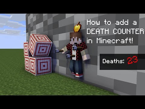 How to add a DEATH COUNTER in Minecraft BEDROCK