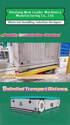 Production Line 19.2 Tons Motorized Rail Transfer Cart#customized #machine #manufacturing #tech