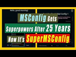 How to use SuperMSConfig to customize Windows 11 | Msconfig to supermsconfig