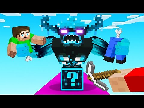 Minecraft 1v1 WARDEN Lucky Block Race! (vs Best Friend)