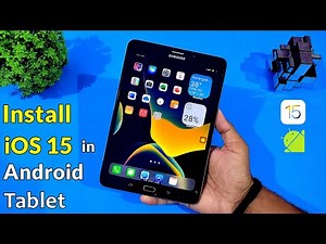 iOS 15 On Android Tablet | Change Your Device Look Like iOS 15 | Complete Setup