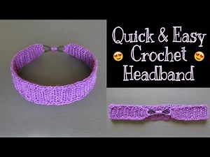 Easy Crochet Headband Tutorial