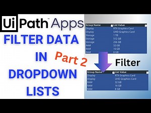 Filter Data in Dropdown Lists - UiPath Apps Tutorial Part 02