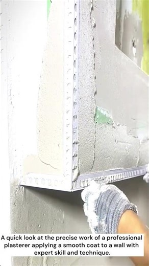 The process of skimming and plastering a wall