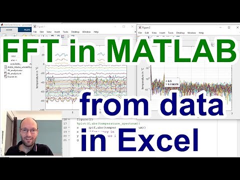 How to do a fast Fourier transform (fft) in MATLAB from an xlsx data file given in Microsoft Excel