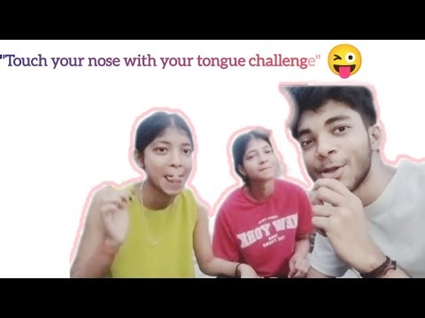 "Touch Your Nose 👃 With Your Tounge 👅 Challenge"