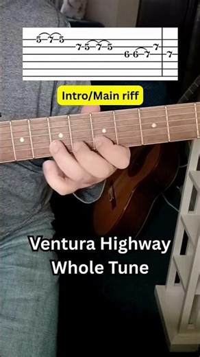 How to play Ventura Highway Guitar Lesson #guitarlesson