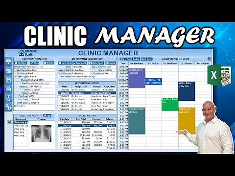 Organize Your Entire Clinic Operation in One Excel Workbook
