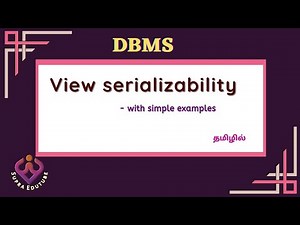 View serializability @supraedutube