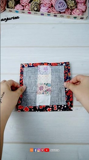 Patchwork perfection: DIY coasters from fabric scraps