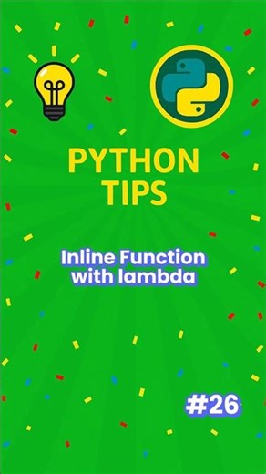 Python InLine Lamda Function Trick You Need To Know!