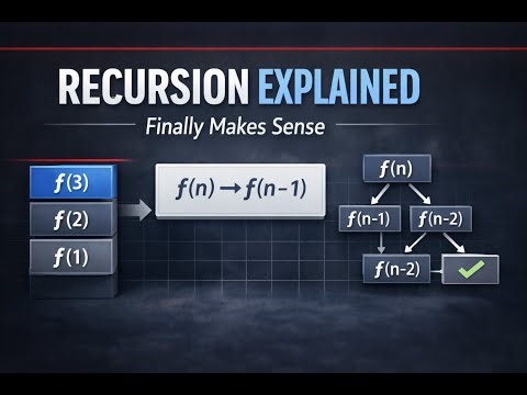 Recursion Explained Completely | From Basics to Call Stack, Optimization & Interviews