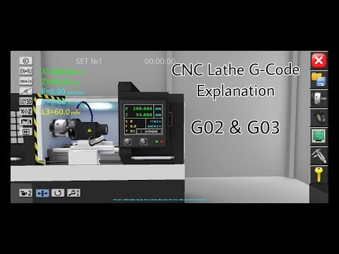 CNC Lathe G-Code Explanation #02 || G02 & G03 (circular interpolation)