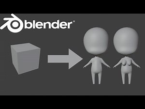 【Blender 2.93 Tutorial 】How to anime chibi base | Modeling chibi base | Gjnko