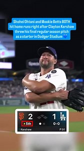 799K views · 14K reactions | The Dodgers beat the Giants in Clayton Kershaw's final regular season home game at Dodger Stadium  | ESPN | Facebook