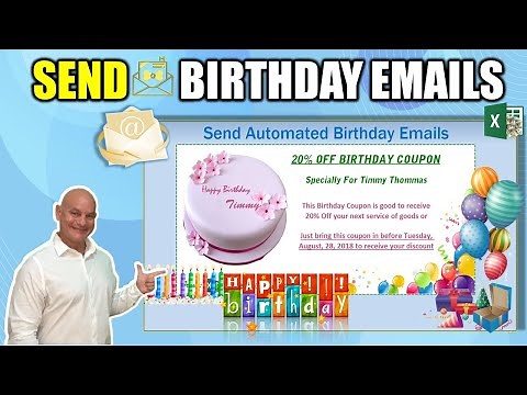 How To Automatically Send Customized Birthday Emails With Microsoft Excel