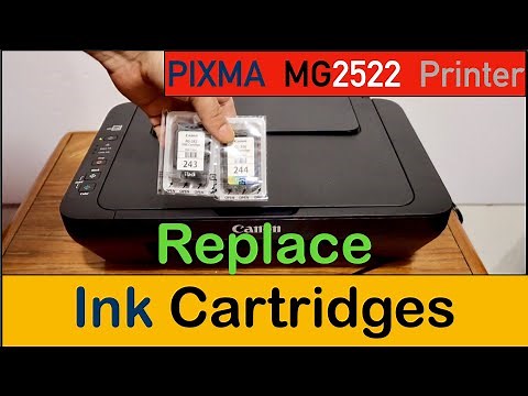 Canon PIXMA MG2522 Ink Cartridge Replacement.