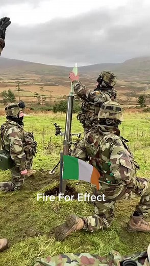Irish Army's 81mm Mortar Fire For Effect