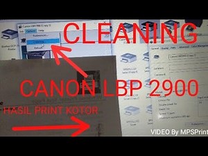 CLEANING CANON LBP2900