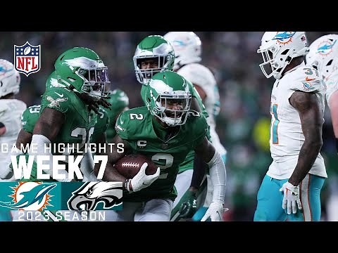 Miami Dolphins vs. Philadelphia Eagles | 2023 Week 7 Game Highlights