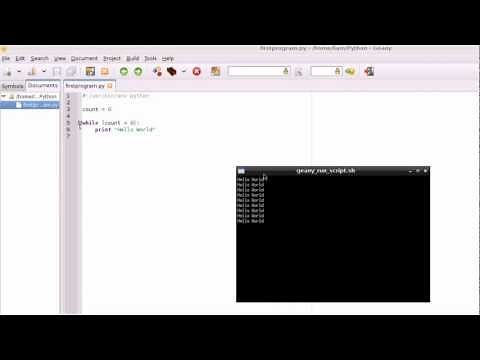 Raspberry Pi Tutorial 3 - Hello World, Geany and Python