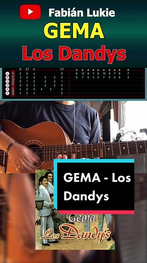 Los Dandys - GEMA (Requinto) Guitarra Letra y Acordes