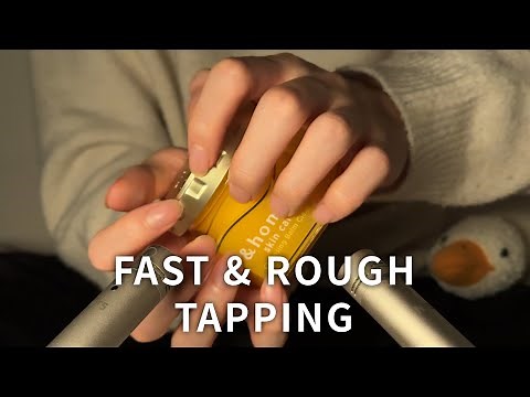 ASMR Fast & Rough Tapping 1 Hour ~ for sleep, study, relaxation (No Talking)