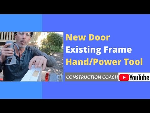 How to Install New Door in an Existing Frame Hand and Power tool demonstration