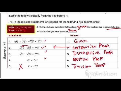 Geometry - Section 2.2 Intro to Proofs
