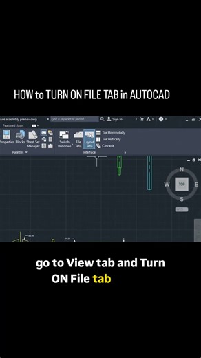 File Tab missing in AutoCAD? Here's the quickest way to turn it back on! #autocad
