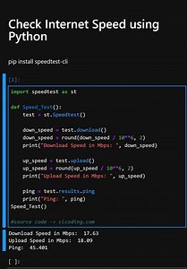 207K views · 1.7K reactions | Check Internet Speed using Python | Python Coding | Facebook