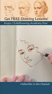 How to Draw a Portrait Step by Step with Ink: https://lifedrawing.academy/free