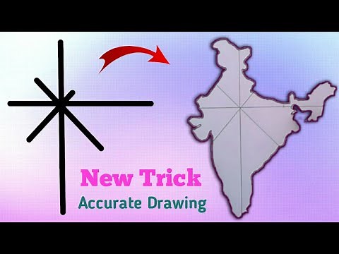 India map drawing perfectly in Hindi | Bharat ka manchitra kaise banaye