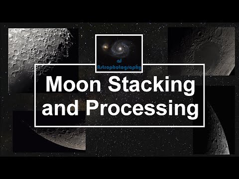 How to stack and process moon images with Autostakkert and RegiStax | 4K